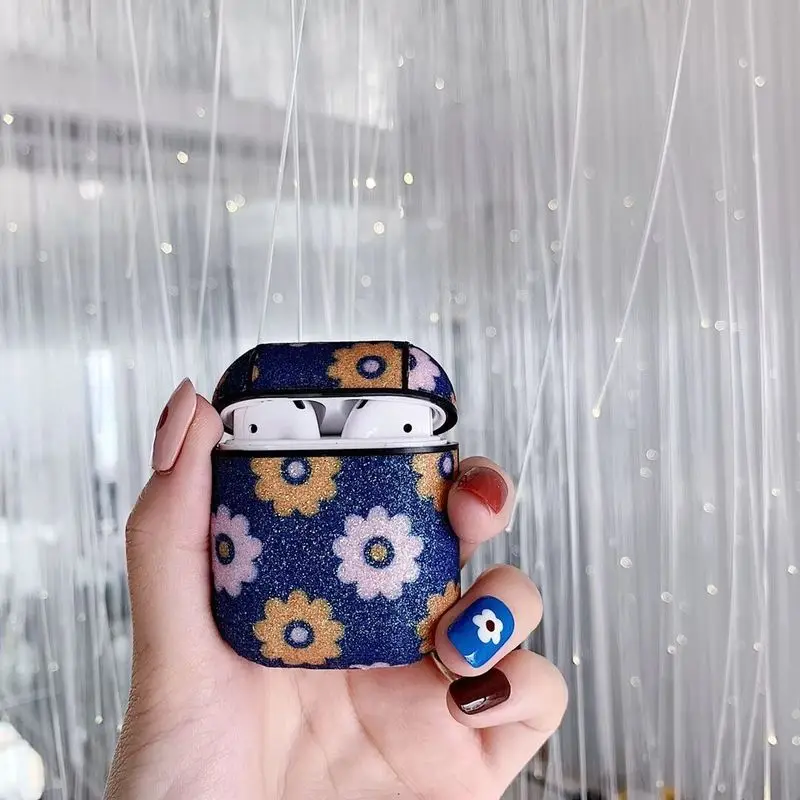 Для AirPods 1/2 чехол Роскошный Ретро цветок Роза защитный жесткий Bluetooth беспроводной
