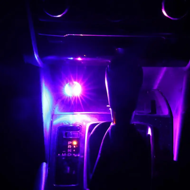 Светодиодный USB автомобильный атмосферный светильник умный датчик звукового