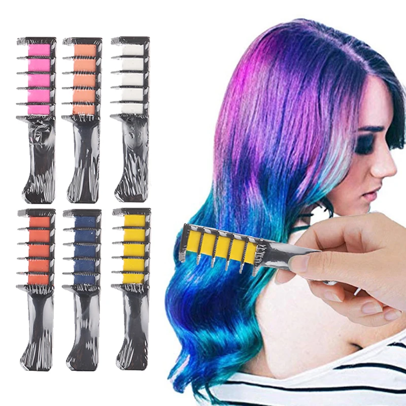Dye Comb Personal Salon Use Temporary Crayons Hair Dyeing Tool Color Chalk