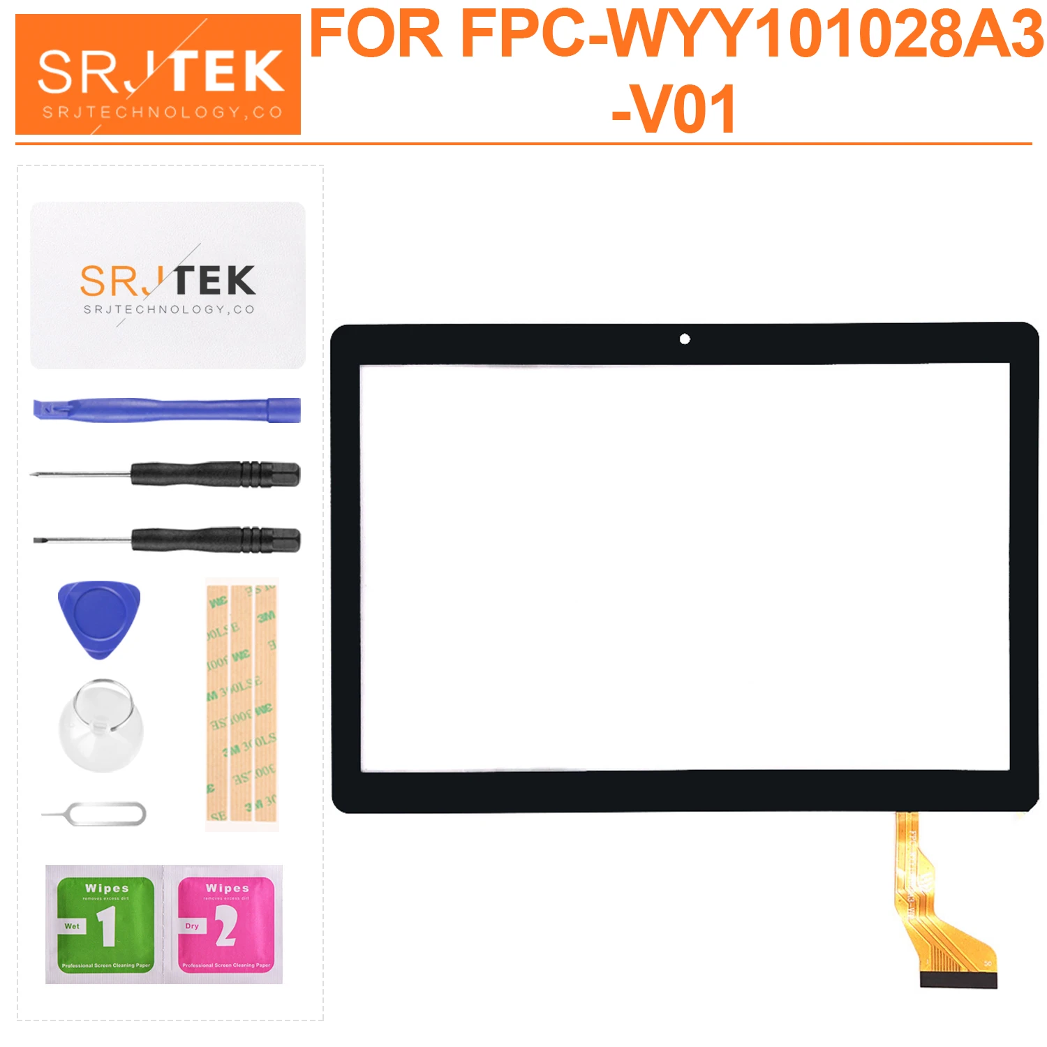 

Дисплей для FPC-WYY101028A3-V01 планшетный ПК емкостный сенсорный экран Экран внешний Панель дигитайзер в сборе запасные Стекло Сенсор Экран