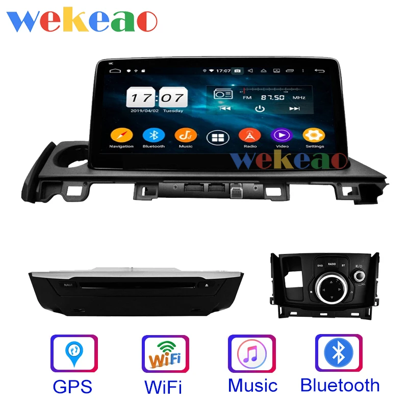 Wekeao 10 25 &quotсенсорный экран Android 0 автомобильное радио Automotivo для Mazda 6 головное