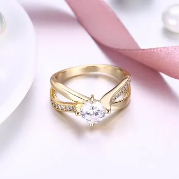 

Fashion Gold Ring KZCR545 Luxury Jewelry Couple Wedding Rings Jewelry for Women Wholesale Engagement 2021