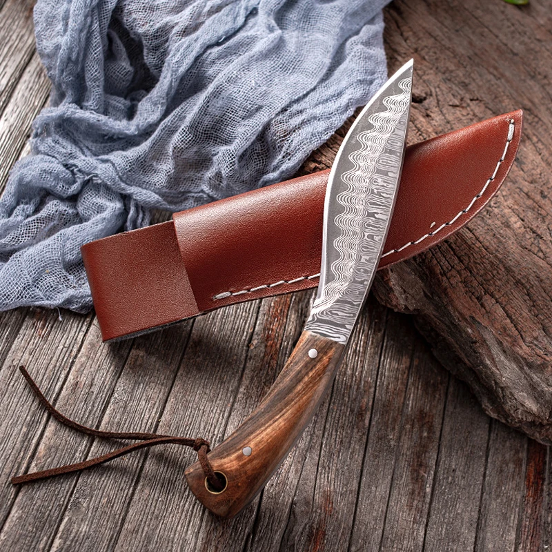 

Outdoor Cutter Portable Hand Grilled Meat Barbecue Knife With Multi-purpose Chef's Knife Sharp Fruit Cooking Tool Kitchen Knife