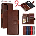 Чехол-книжка для Samsung Galaxy S21 S20 FE S10 E S9 S8 Note 10 9 8 Note20 Ultra Plus 5G S7 Edge, кожаный