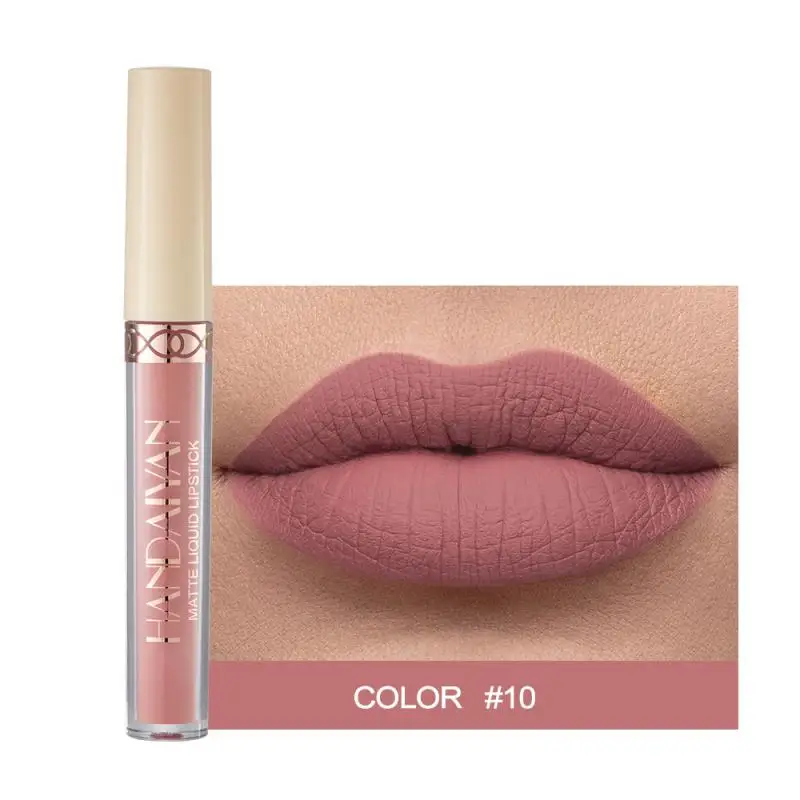 12 Colors Rose Matte Lip Gloss Velvet Liquid Lipstick Fog Surface Sexy Lip Glaze Long Lasting Waterproof Natural Cosmetics TSLM1