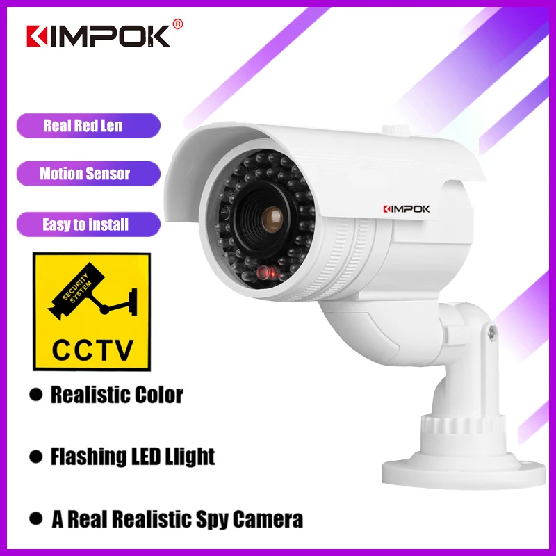 Поддельная камера kimлегко работающая от солнечной батареи внутренняя наблюдения