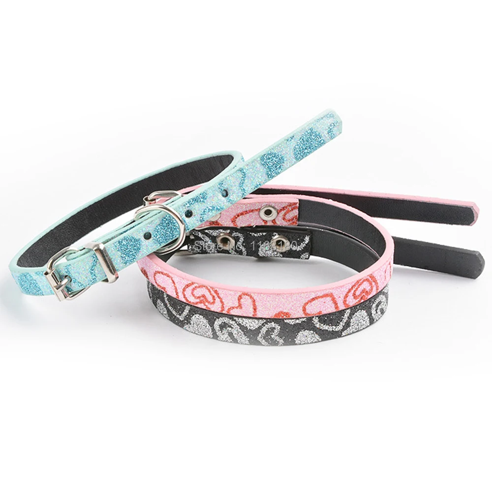 36 шт./лот ошейник для собак и кошек из искусственной кожи котят ошейники щенков