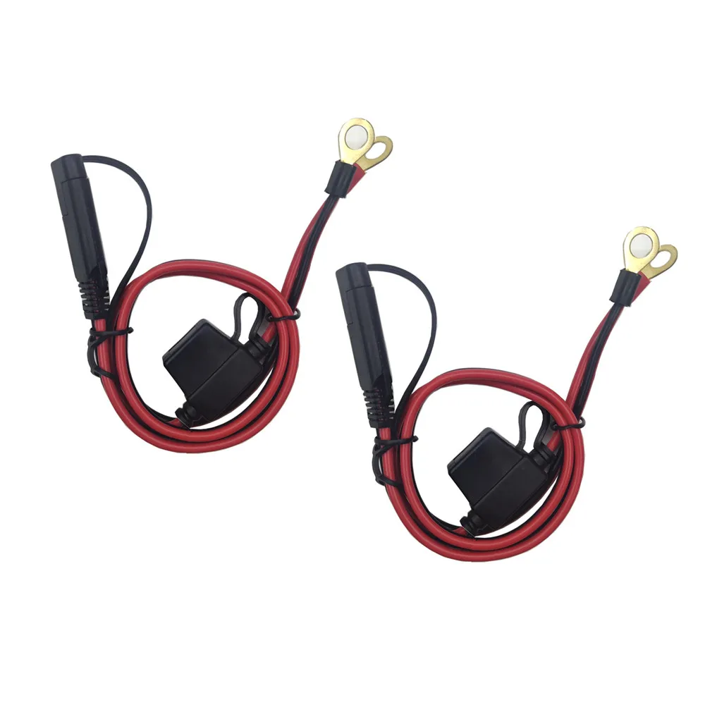 2 шт. 16AWG 2FT 12V-24V кольцо терминала SAE-хомут с круглым воротником для мальчиков и