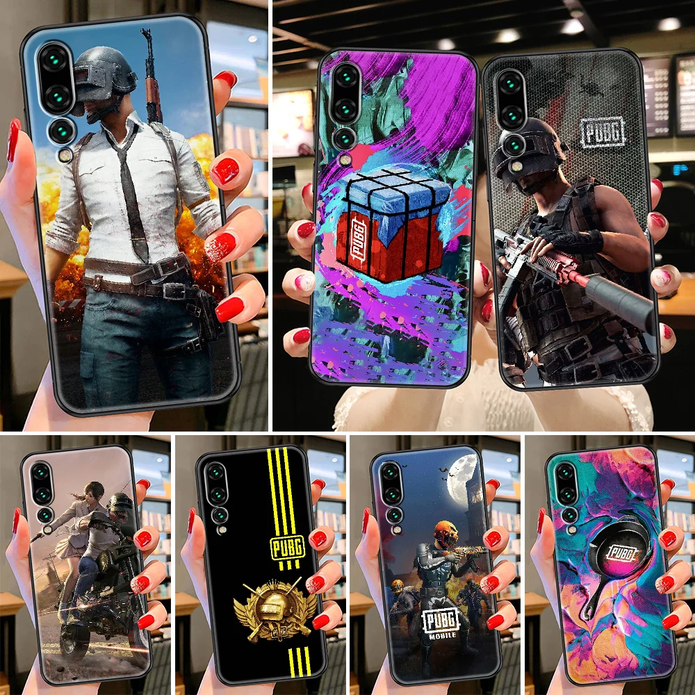 

Pubg Game Phone case For Huawei P Mate P10 P20 P30 P40 10 20 Smart Z Pro Lite 2019 black luxury hoesjes trend back soft shell
