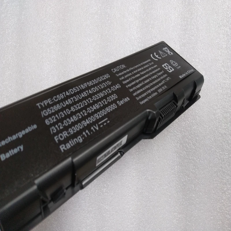 Аккумулятор C5974 F5635 G5266 U4874 D5318 U4873 для ноутбука Dell Inspiron 9200 9300 9400 XPS Gen 2 E1505 E1705 Precision M6300