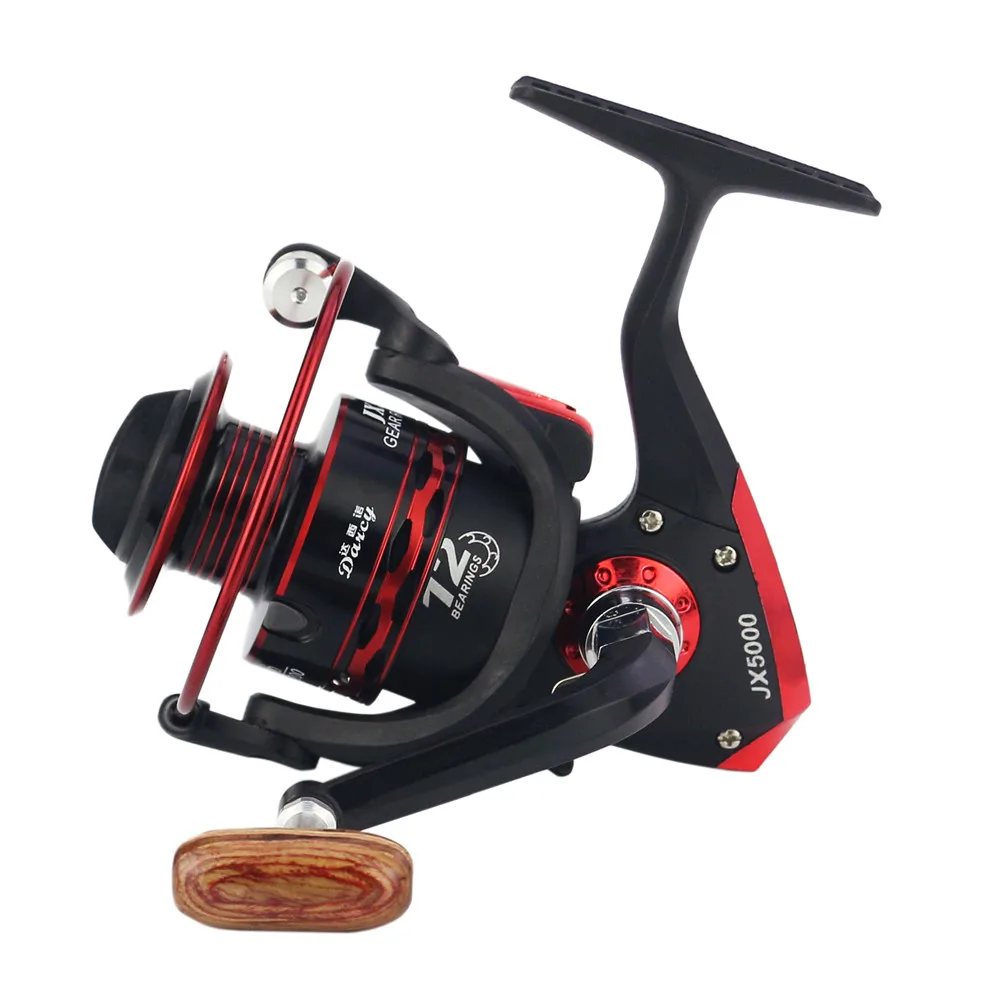 

2020 New Carp Fishing Spinning Reel JX1000 - 7000 Black Red Big Drag 12 Bearings for Coils Undefined Fishing Tackle Hot Wheels