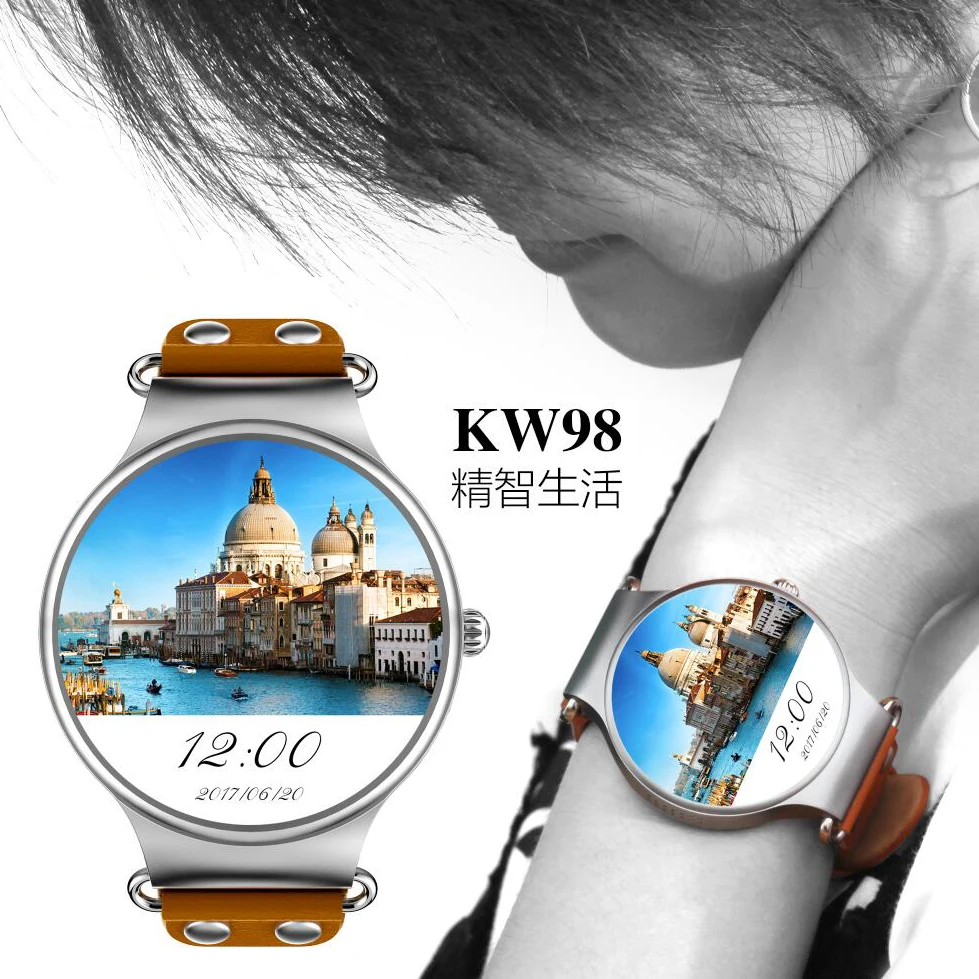 Смарт часы RGTOPONE KW98 3G WIFI GPS Bluetooth 4 0 спортивные наручные GSM разблокированные телефон