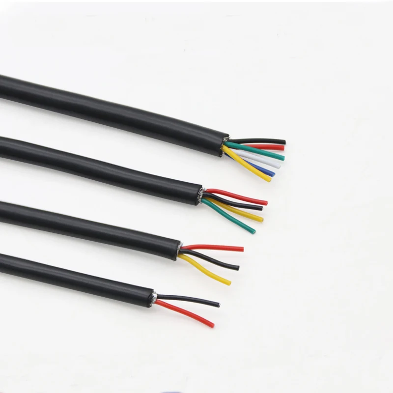 

1M 26AWG UL2464 Shielded Wire Signal Cable 2 4 6 8 Cores PVC Insulated Channel Audio Headphone Copper Control Sheathed Wire