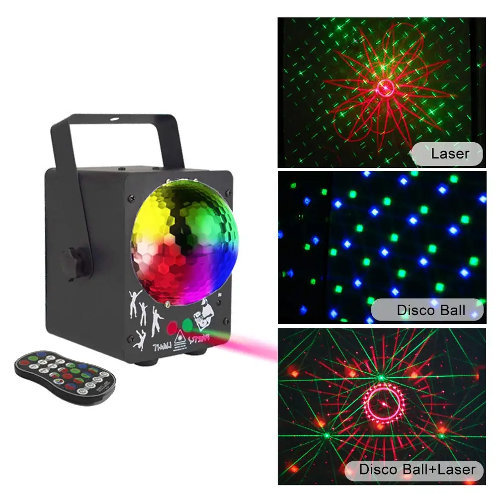 DJ Лазерный RGB сценический светильник-проектор светодиодный светильник с эффектом дискотеки Рождественский праздничный бар светильник ing вечерние лампы для помещений