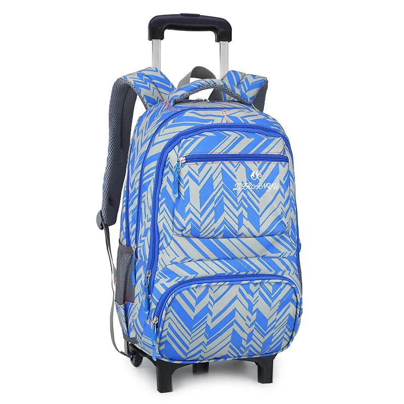 

Removable Children School Bags for Girls Boys School Backpack With 2 Wheels Trolley Backpack Kids Luggage Bag Travel Backpack