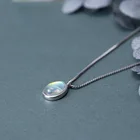 Ожерелье женское из серебра 925 пробы, с кристаллами в форме капли воды