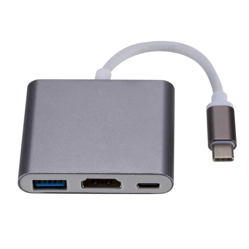 USB C-концентратор на HDMI-совместимый конвертер 3 0 PD зарядка USB3.1 Тип C концентратор 4K