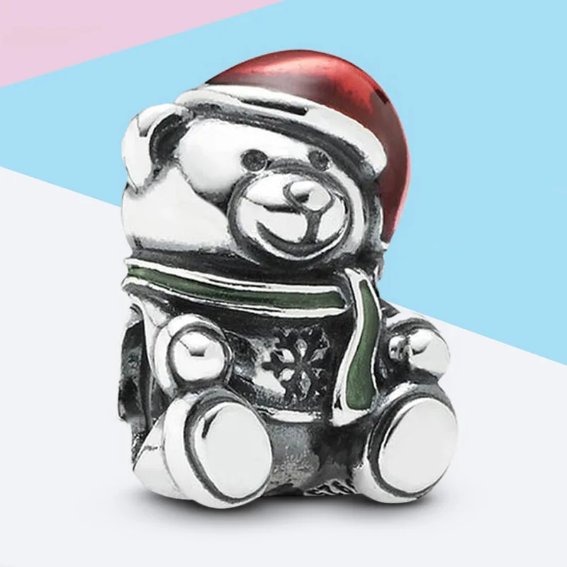 Leabyl европейский и американский тренд Рождество красная клизма медвежонок шарм