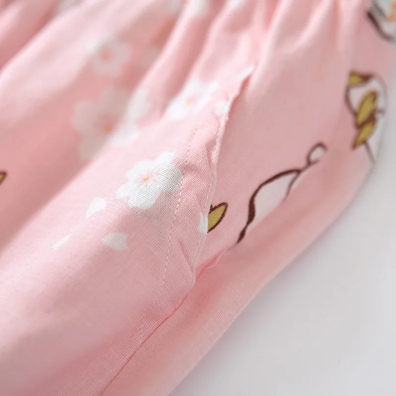 

Pink Blue Colors Women Cotton Pajamas Pants for Spring and Summer Ladies Long Trousers Loose Style Home Wear Pyjamas Pants