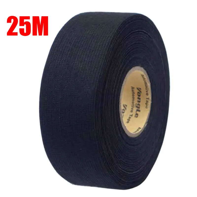 

Universal Fabric Cloth Tape Automotive Wiring Harness Black Flannel Car Anti Rattle Self Adhesive Felt Tape Waterproof Glue
