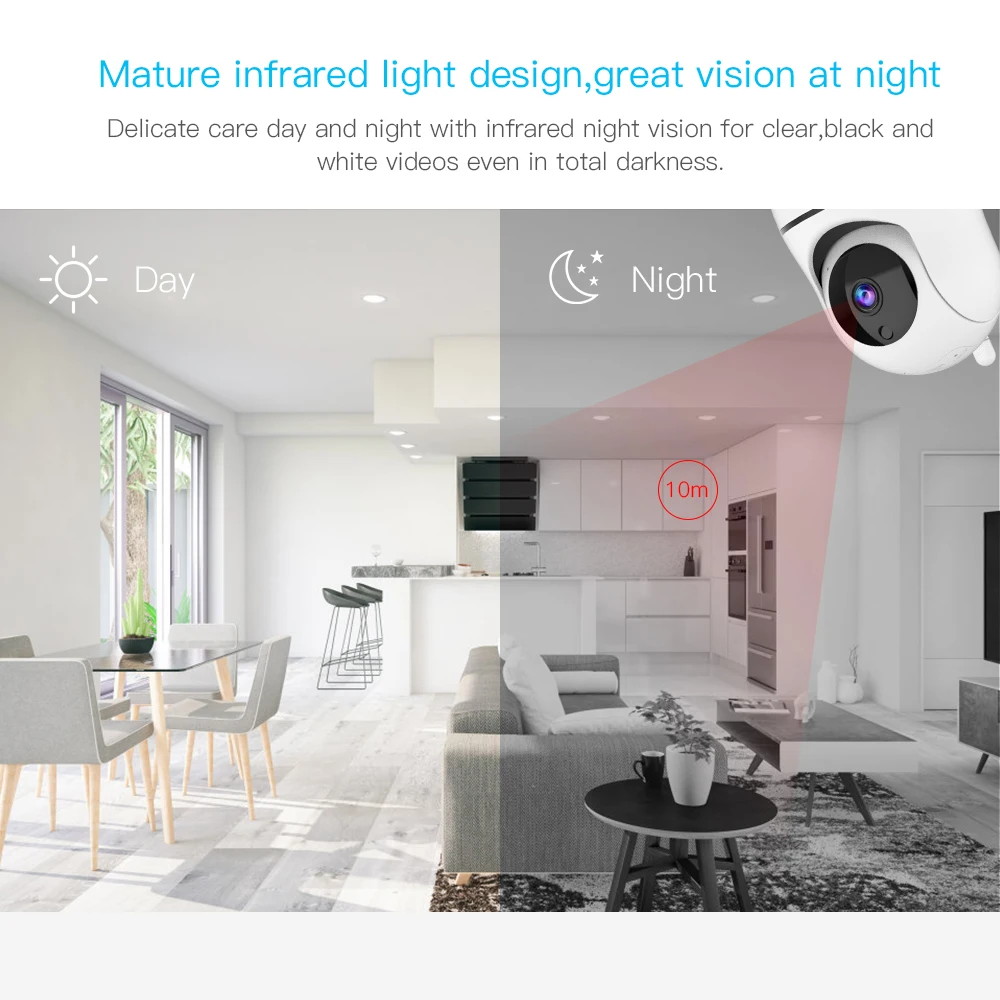Детский монитор WiFi автоматическая IP камера слежения домашняя безопасности