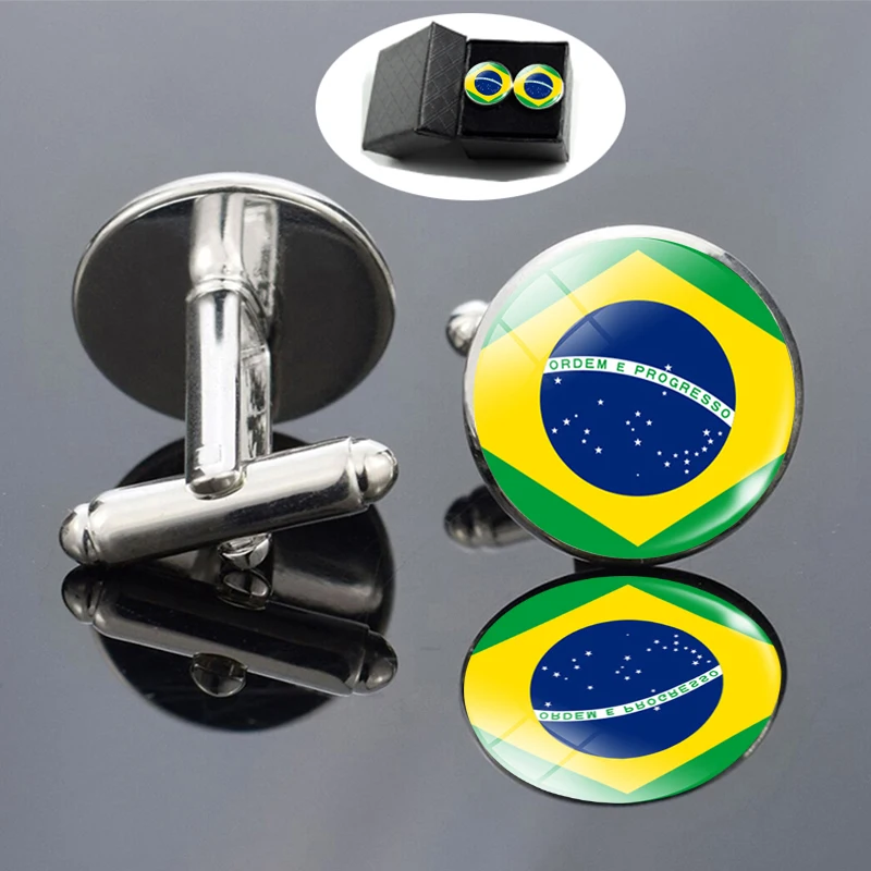 Стран Южной Америки аксессуары для мужских костюмов стеклянные запонки Бразилии