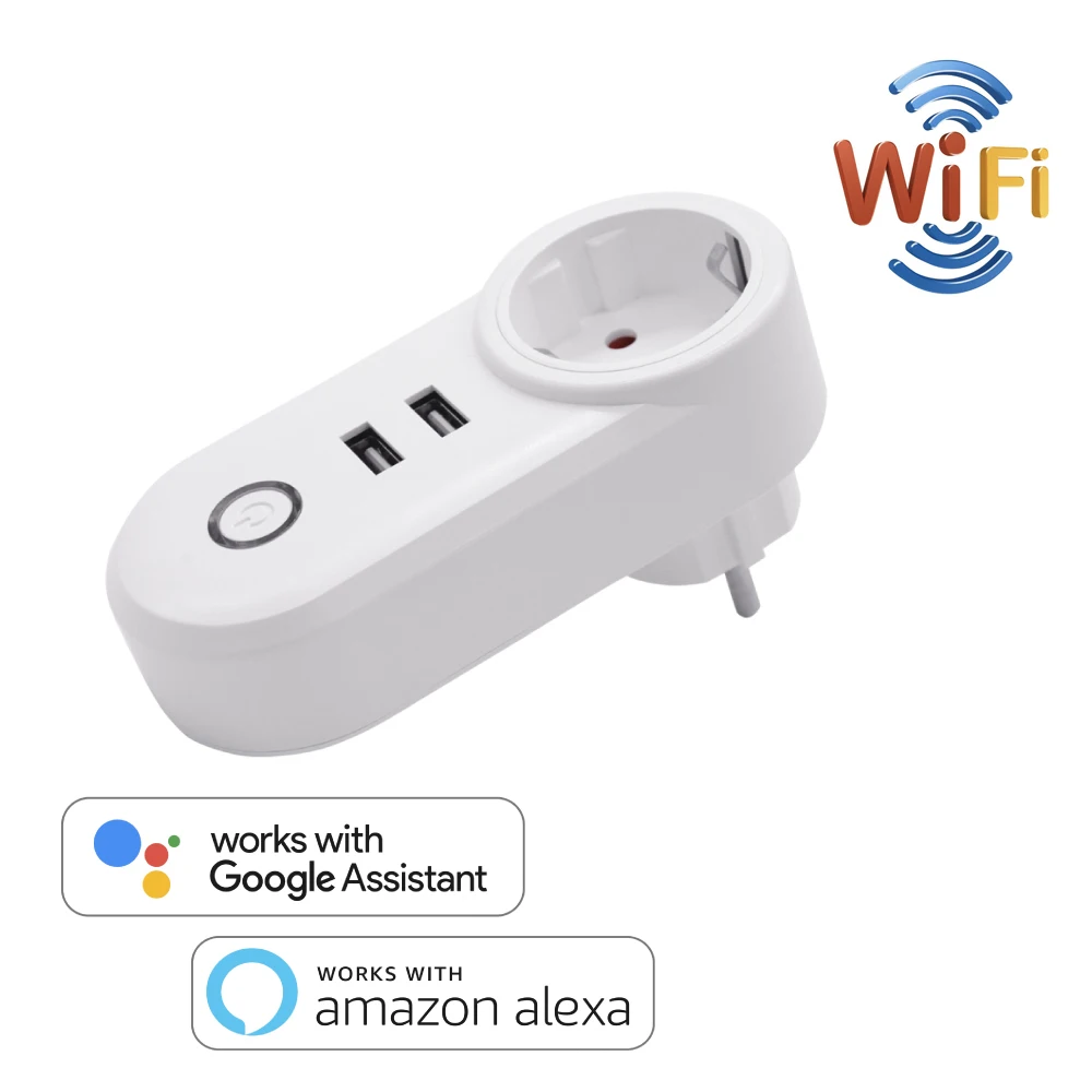 Умная розетка с таймером 2 USB порта Поддержка IOS/Android|Умные розетки| |
