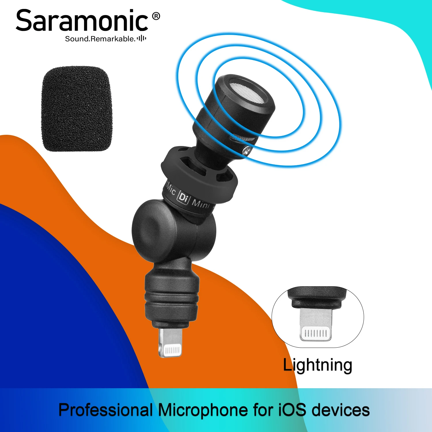 Saramonic Smartmic Di Mini Гибкий конденсаторный микрофон с MFI сертифицированным разъемом