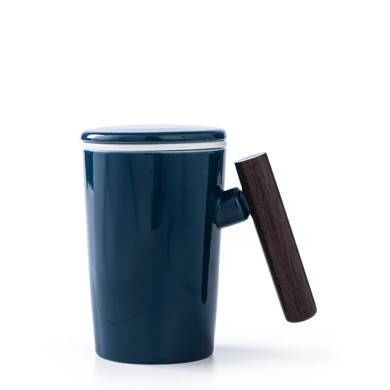 400 мл европейские короткие чайные кружки с чаем заварки черные красные синие