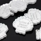 30 * индивидуальных ракушек, украшение для детвечерние дня рождения, ЗолотойСеребряный зеркальныйпрозрачный знак, украшение свадебного стола