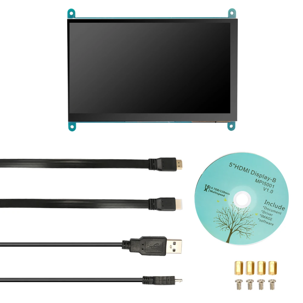 5 дюймов ЖК дисплей экран CTP емкостная сенсорная панель для Raspberry Pi B 800*480 DIY модуль