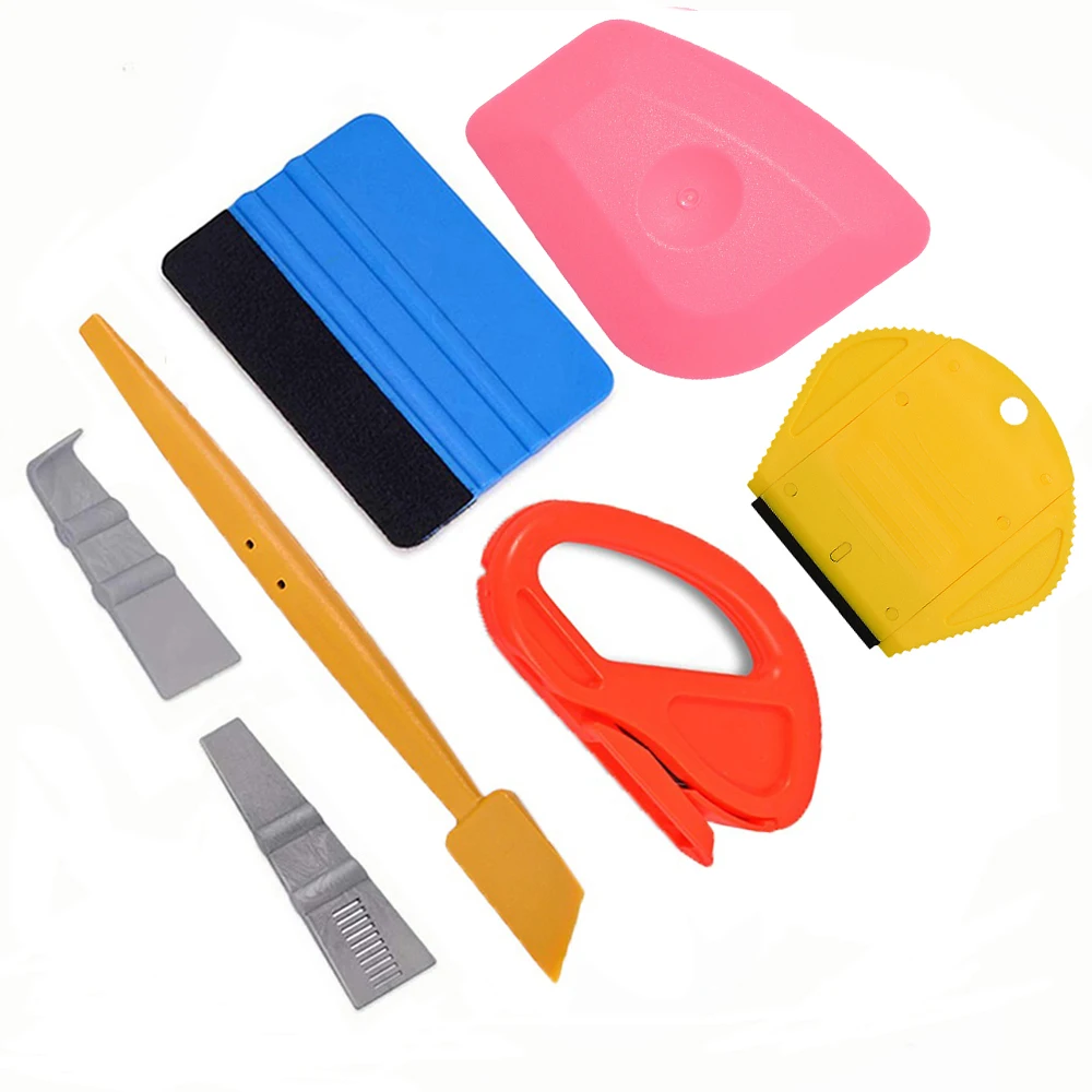 EHDIS виниловая пленка из углеродного волокна набор магнитных скребков