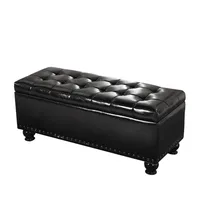 European storage sofa bench clothing store test shoes stool can store leather art strip stool home change shoe bench