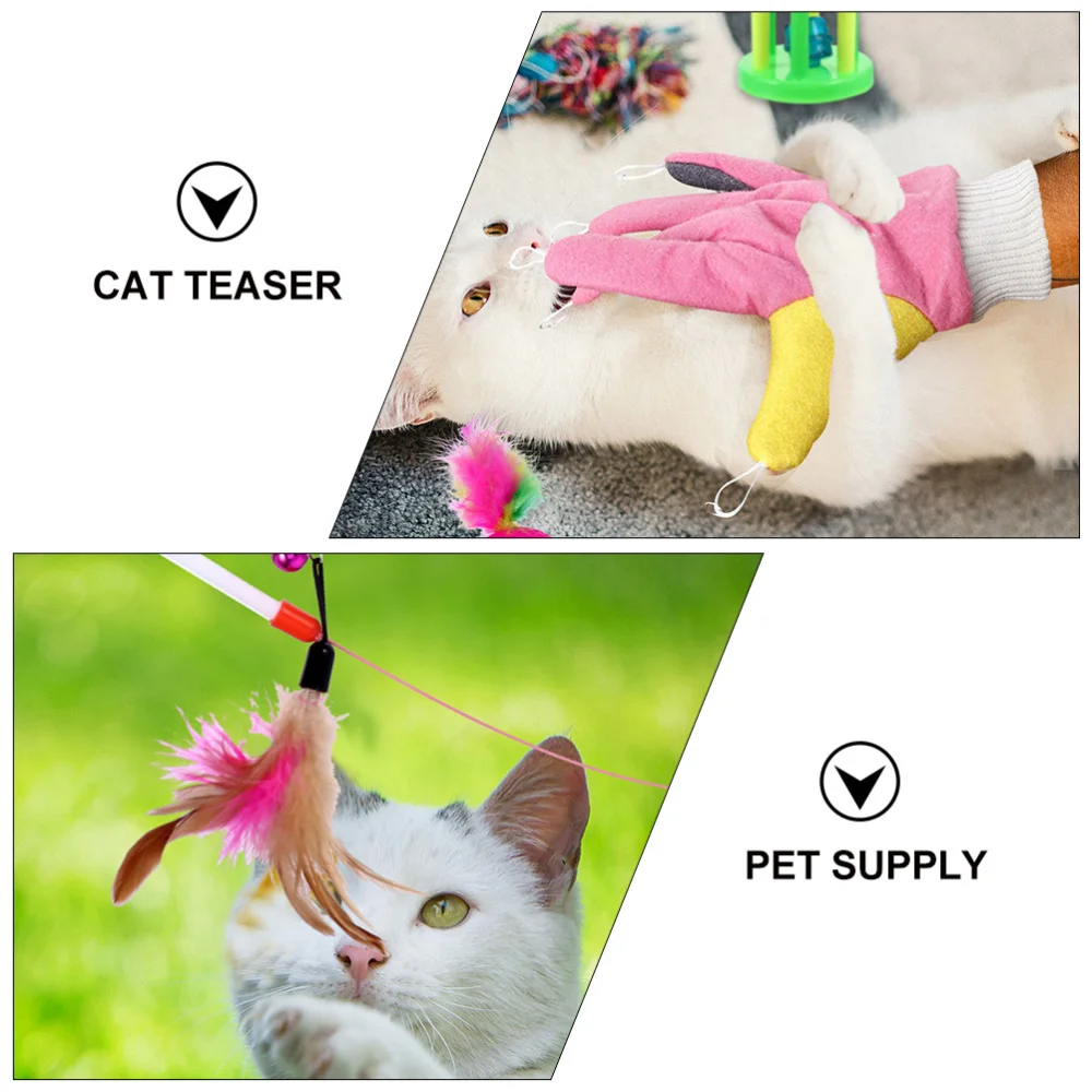 

1Set Cat Teasing Toys Interactive Cat Teasers Chic Cat Trick Playthings