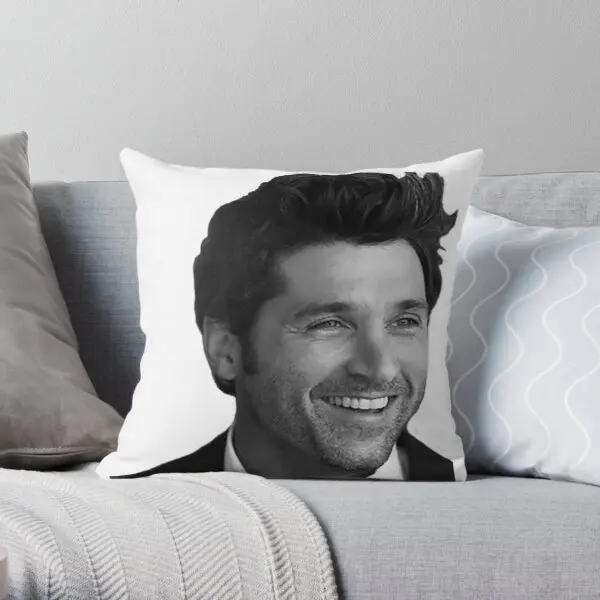 

Patrick Dempsey Soft Decorative Throw Pillow Cover for Home Pillows NOT Included