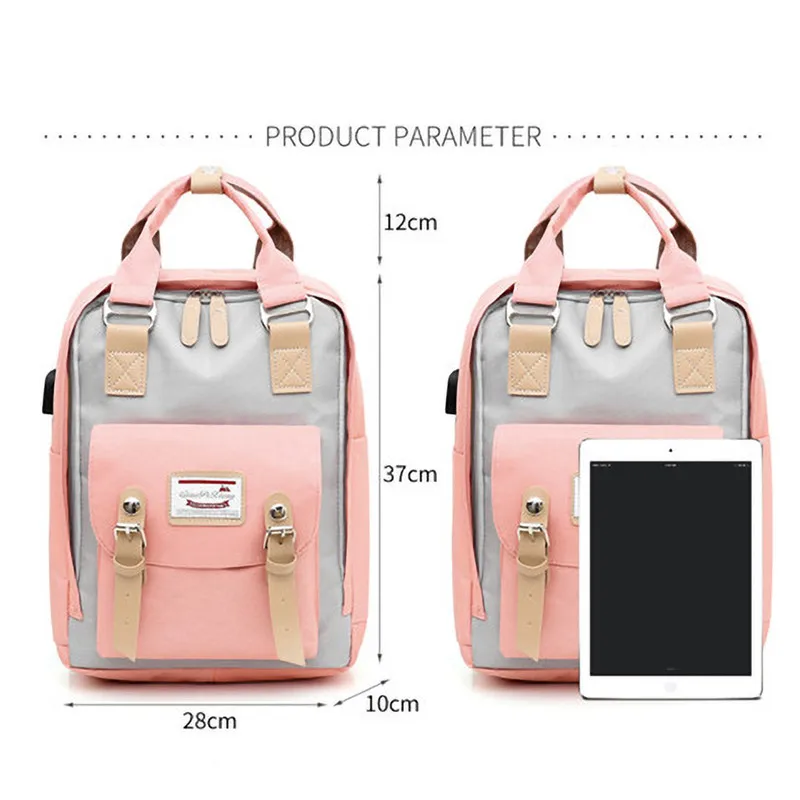 School Backpacks For Teenagers High Quality Women Waterproof Mum Bag Multi-function Backpack Wild Large Capacity E7