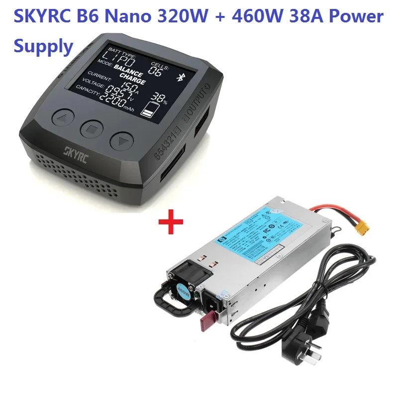 SKYRC B6 Nano 320W 15ADC 12V 460W 38A Питание с XT60U F штекер постоянного тока Смарт Батарея