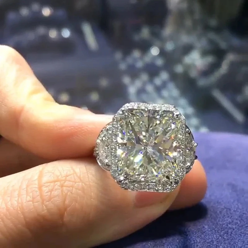 Великолепные кольца для вечеринок CAOSHI женские роскошные сверкающие Свадебные