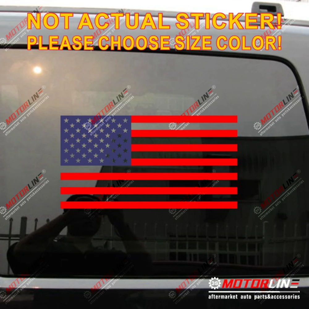 Флаг США американский флаг наклейка выберите размер высечки без фона|Наклейки на