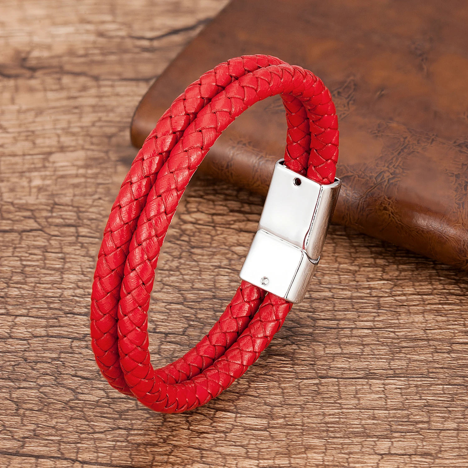 Браслет мужской многослойный из Очаровательные кожаные браслеты натурального