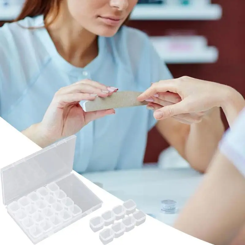 Прозрачный органайзер для косметики 28 цветов |