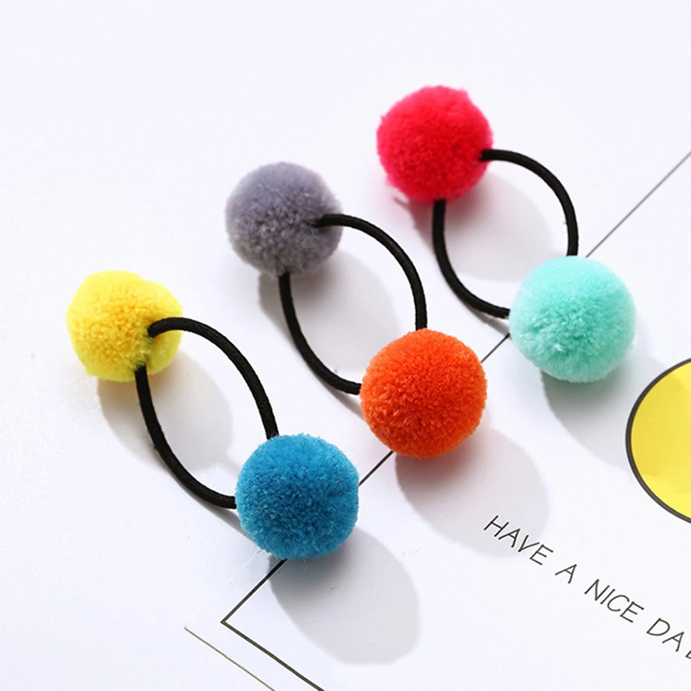 Заколка для волос яркого цвета модная эластичная резинка повязка милый двойной