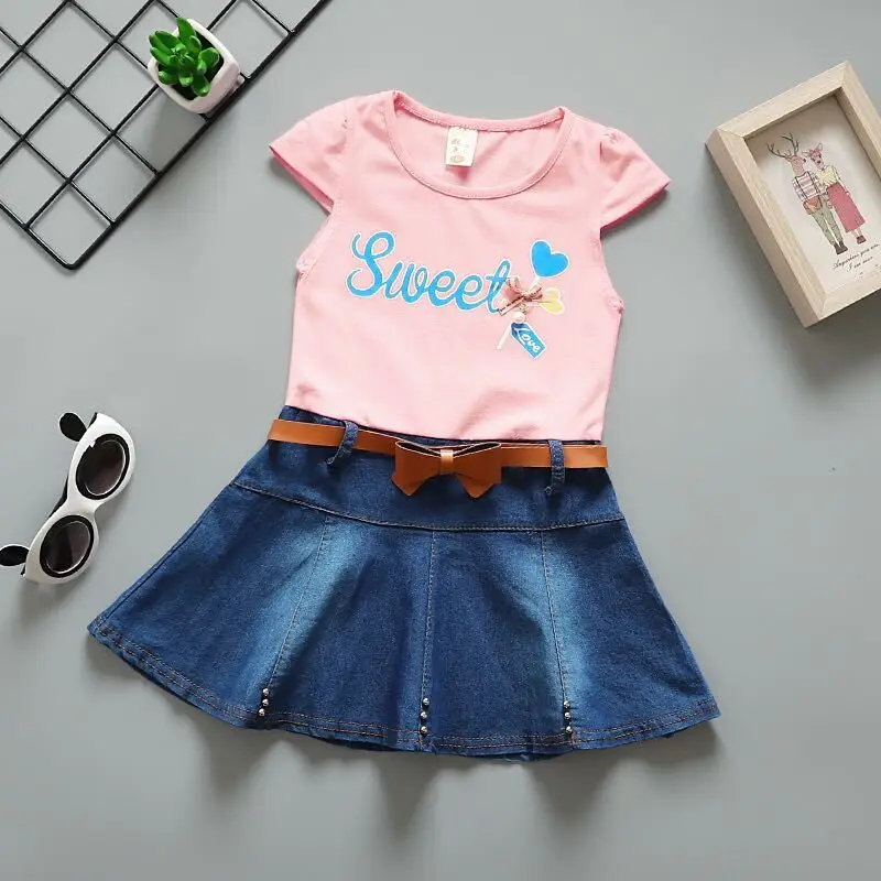 Летнее платье принцессы для девочек Новинка 2020 года Детские повседневные