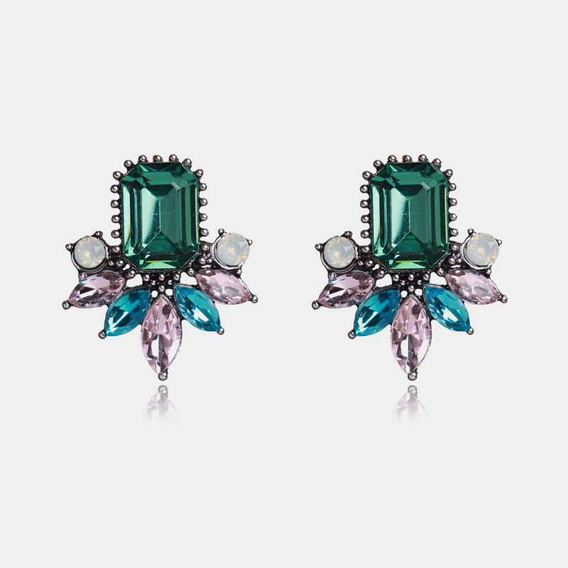 E1836 Ztech высокое качество 32 фиолетовый камень длинные букле d'oreille femme серьги для женщин вечерние свадебные Висячие Dange pendientes mujer - Окраска металла: E1836