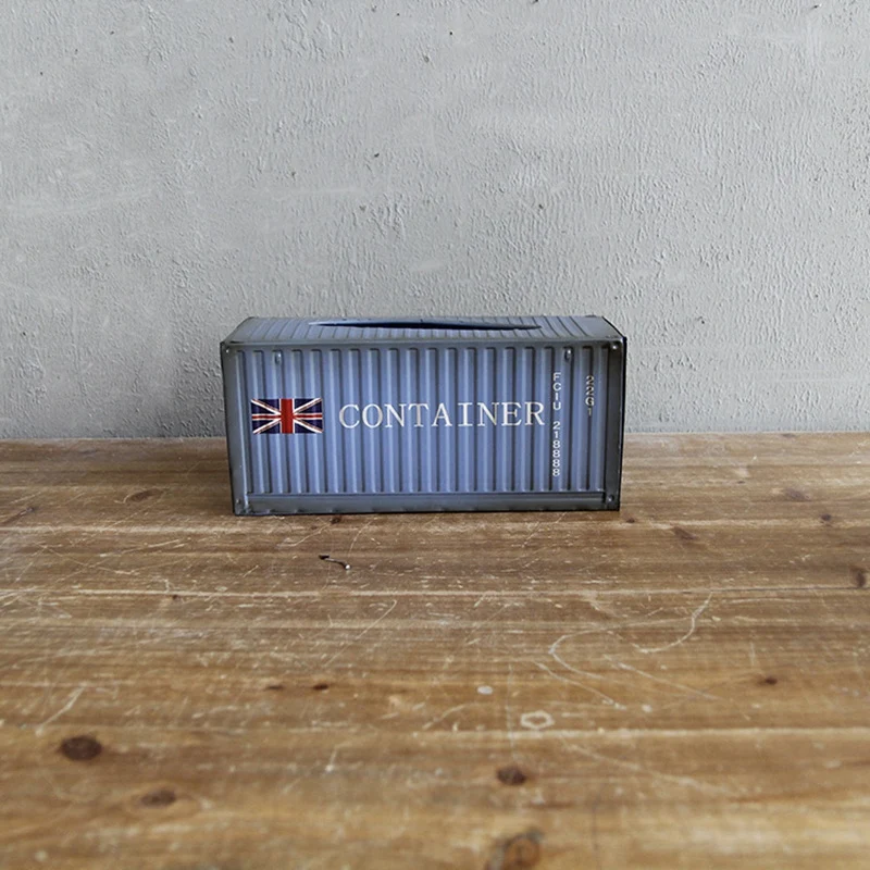 Креативный Ретро контейнер дизайн железный ящик для салфеток дома автомобиля