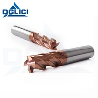gdlici carbide milling cutter 6mm tungsten steel end mill hrc55 endmill cnc router bits 4mm 6mm 8mm 10mm round shank 4 flute
