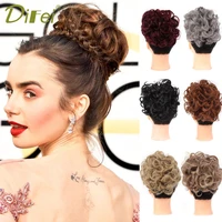 difei large comb clip in curly hair synthetic bun extension hair pieces chignon women updo cover hairpiece extension hair buns