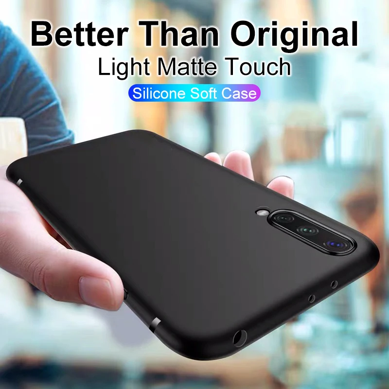 Твердые Цвет силиконовый чехол для Xiaomi Mi 8 9 Se A1 A2 6 ультра тонкий матовый Задняя