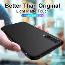 Твердые Цвет силиконовый чехол для Xiaomi Mi 8 9 Se A1 A2 6 ультра тонкий