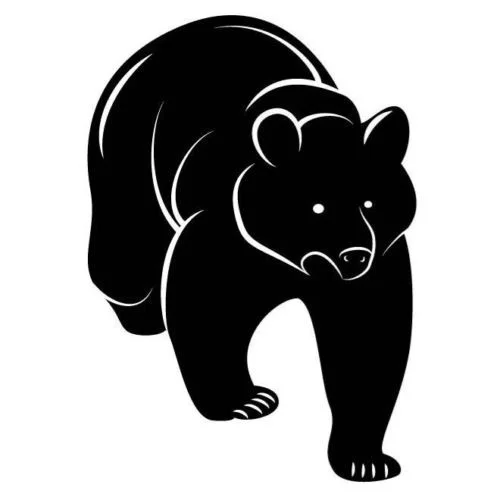 

Bear Walking window Decal Sticker 15cm